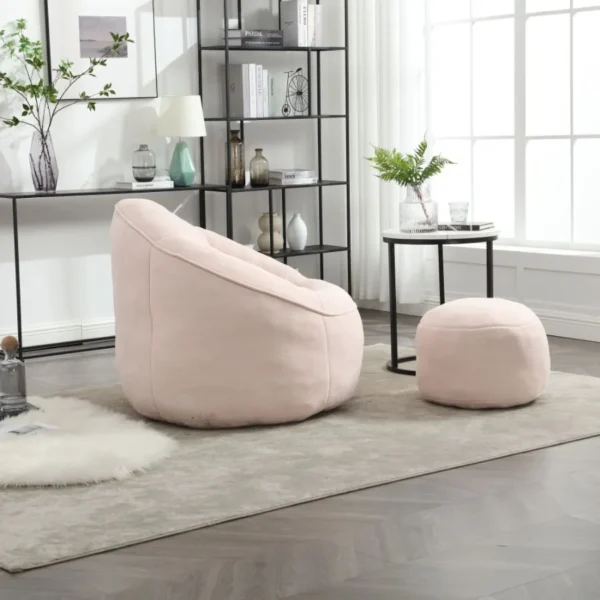 Bedding Bean Bag Sofa Chair High Pressure Foam Bean Bag Chair Adult Material with Padded Foam Padding Compressed Bean Bag With - Image 2