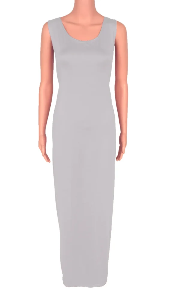 Sexy Solid Color Slim Bodycon Long Maxi Dress Women Elegant Sleeveless Skinny Dress Club Party Vestidos - Image 12
