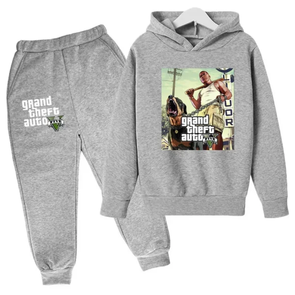 Kids Clothing GTA Street Games Print Hoodie Boys Girls Toddler Birthday Gift Sweatshirt - Image 29