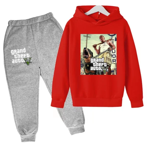 Kids Clothing GTA Street Games Print Hoodie Boys Girls Toddler Birthday Gift Sweatshirt - Image 28