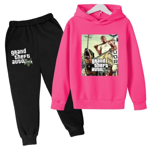 Kids Clothing GTA Street Games Print Hoodie Boys Girls Toddler Birthday Gift Sweatshirt - Image 5