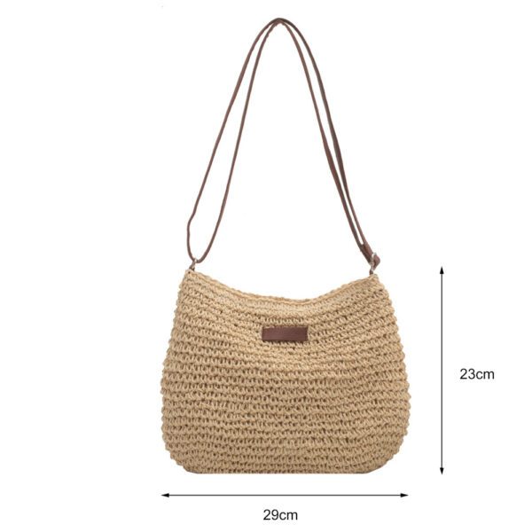 Niche Design Vacation Straw Tote Bag - Image 8