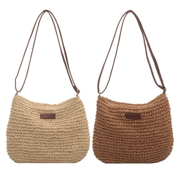 Niche Design Vacation Straw Tote Bag - Image 10