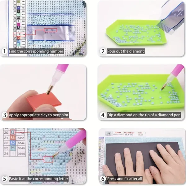 DIY "God Grant Me The Serenity......" Diamond Art Kit - Image 3